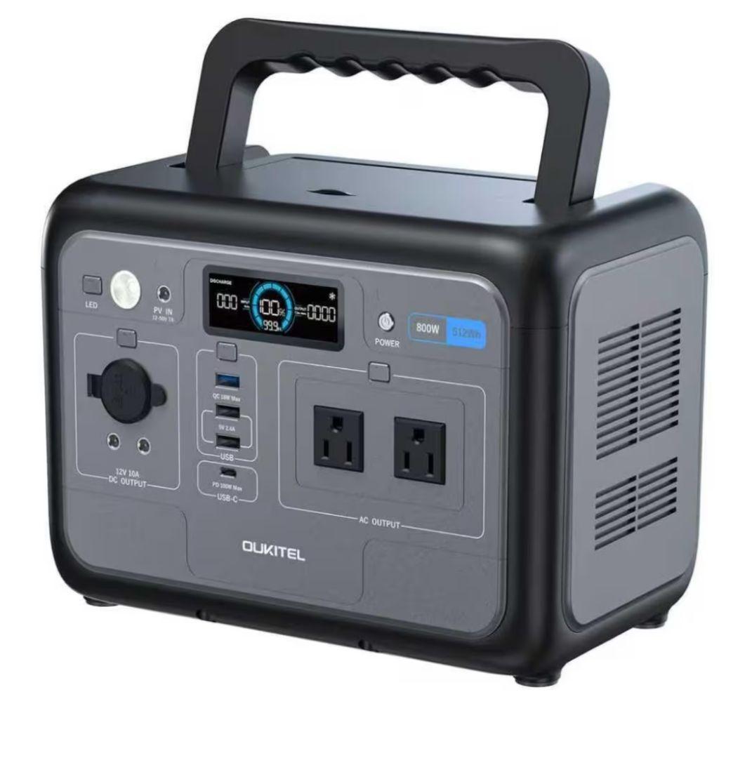 ポータブル電源 800W/512Wh リン酸鉄リチウム