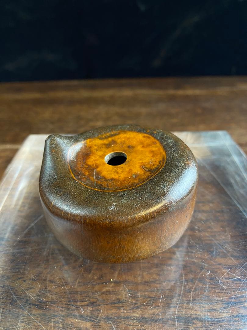 竹製灰皿　水滴　2個セット　木工　竹製品　古美術　骨董品