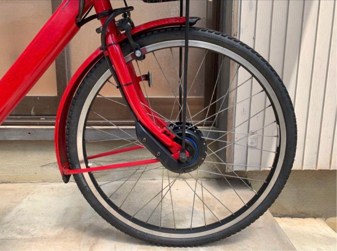 電動自転車　№4451 ブリヂストン ステップクルーズ 26インチ 赤