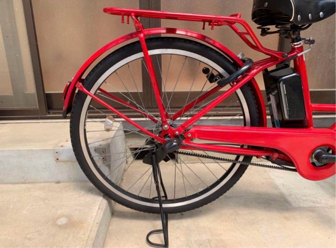 電動自転車　№4451 ブリヂストン ステップクルーズ 26インチ 赤
