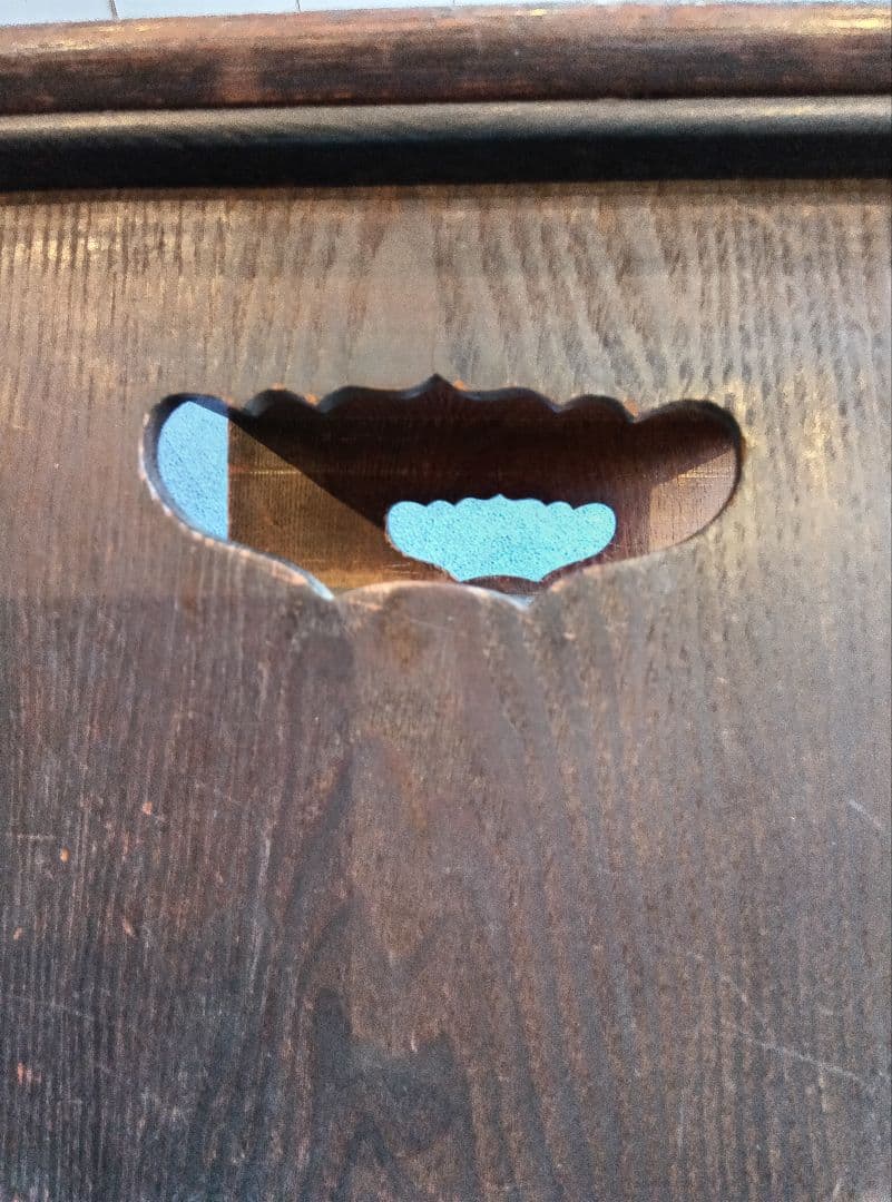 アンティーク　引出し付木箱　茶箱　 小型引出し　小型棚　収納　和風