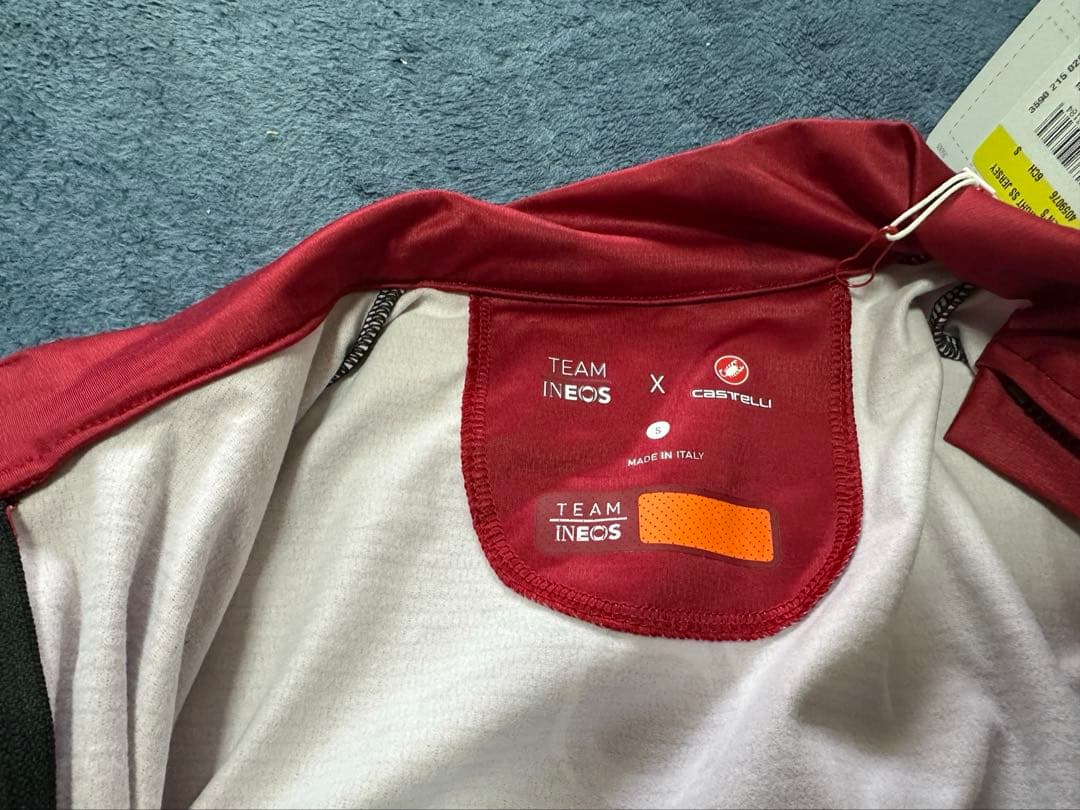 選手支給品チームイネオス　半袖ジャージ　チャンピオンバンド付　　カステリ　非売品