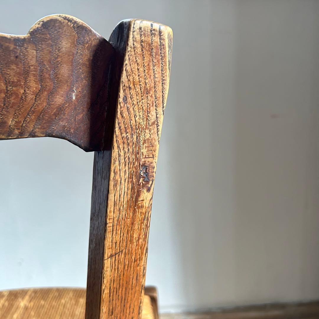 フランスアンティーク ラッシュシートチェア カフェチェア ダイニングチェア　籐