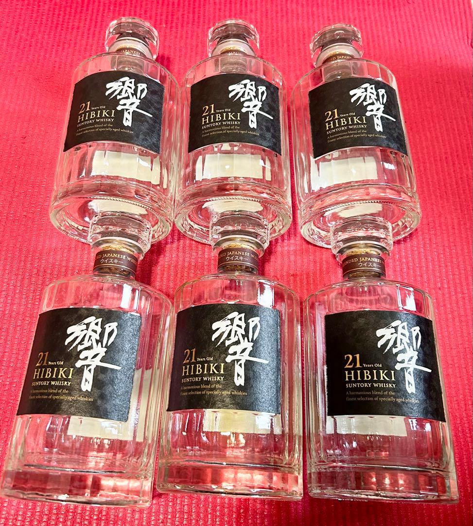 【美品！】希少国産ウイスキー　響21年　空箱、空瓶セット　正規段ボール付き