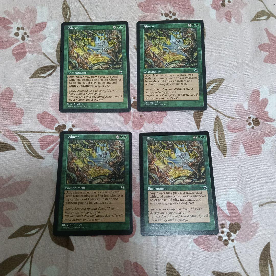 ※ラスト【4枚セット】【再録禁止カード】魔の魅惑 TMP版 英語版