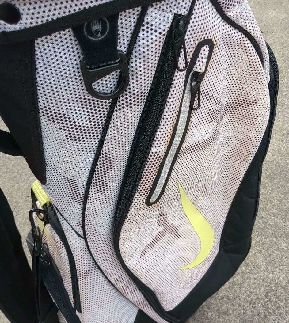 良品軽量Nike ゴルフバッグ ホワイト/ブラック/イエロー