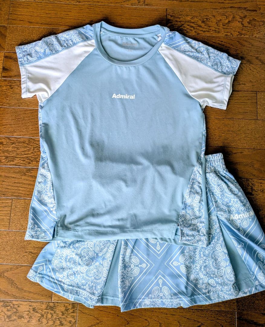 Admiral テニス レディース セットアップ　Mサイズ 水色