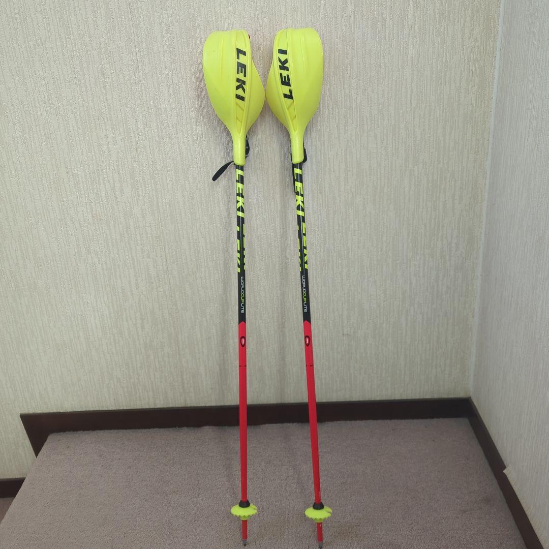 LEKI レキ　アルペンスキーSL ストック　95ｃｍ　パンチガード付き