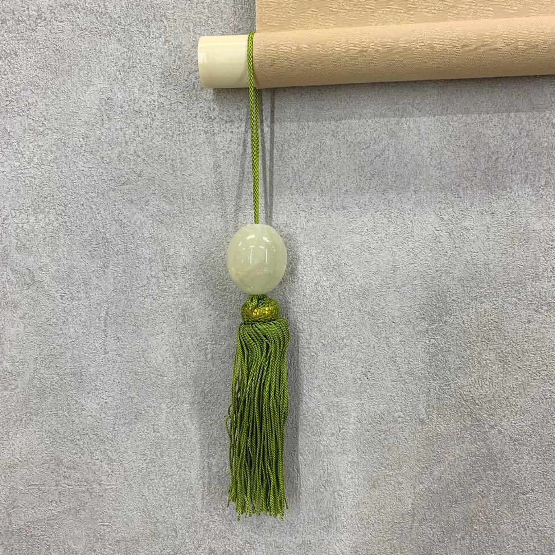 掛軸&風鎮セット 平福百穂 松 共箱 工芸 保証書付 百貨店