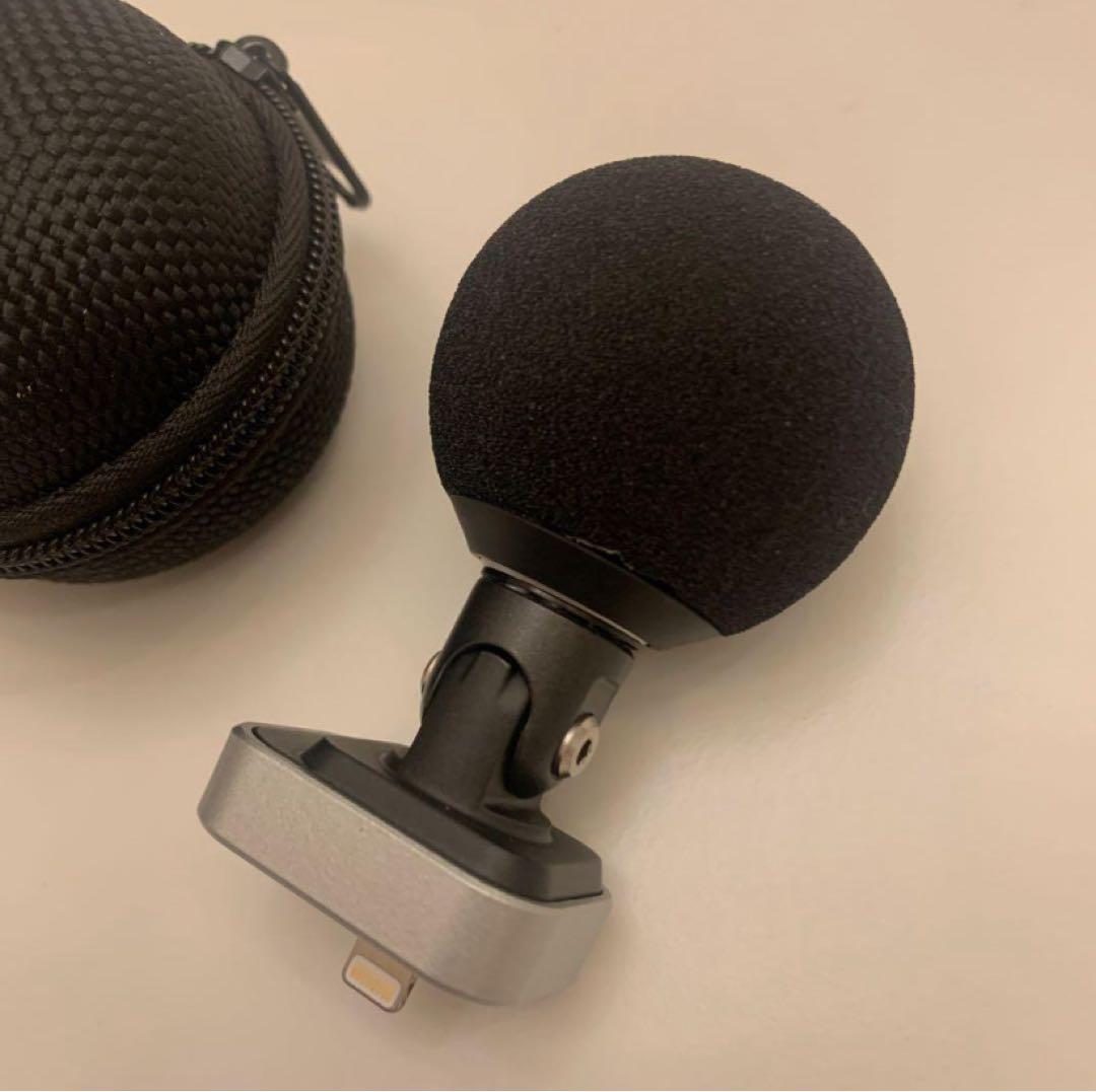 SHURE mv88 コンデンサーマイク ボール型ウィンドスクリーン付き