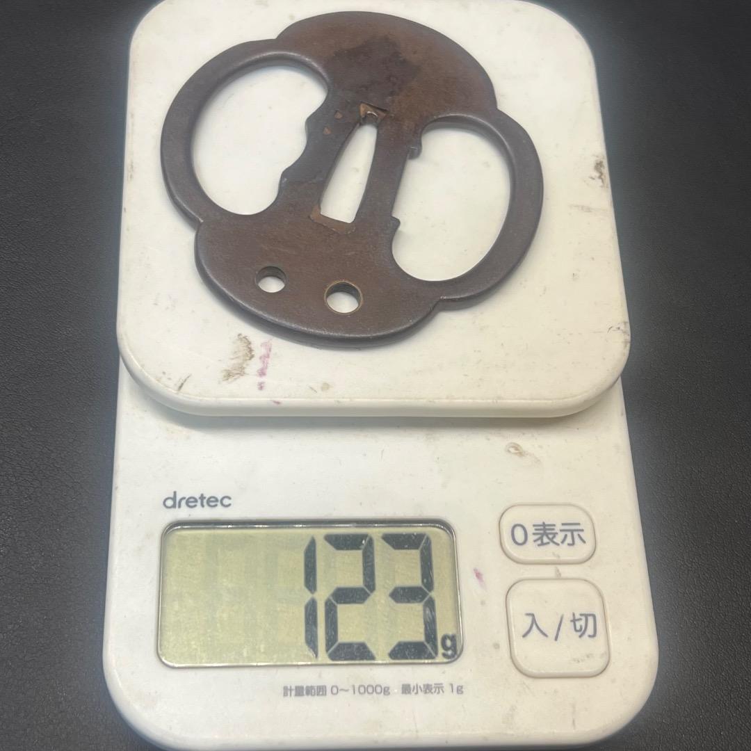 〇Bb左1194 日本刀 鍔 刀装具 金入