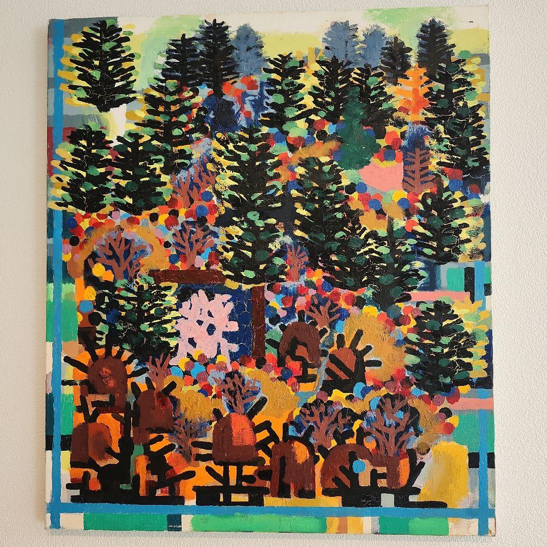 田渕眞兒　油絵　油彩　抽象画シリーズ　No.19