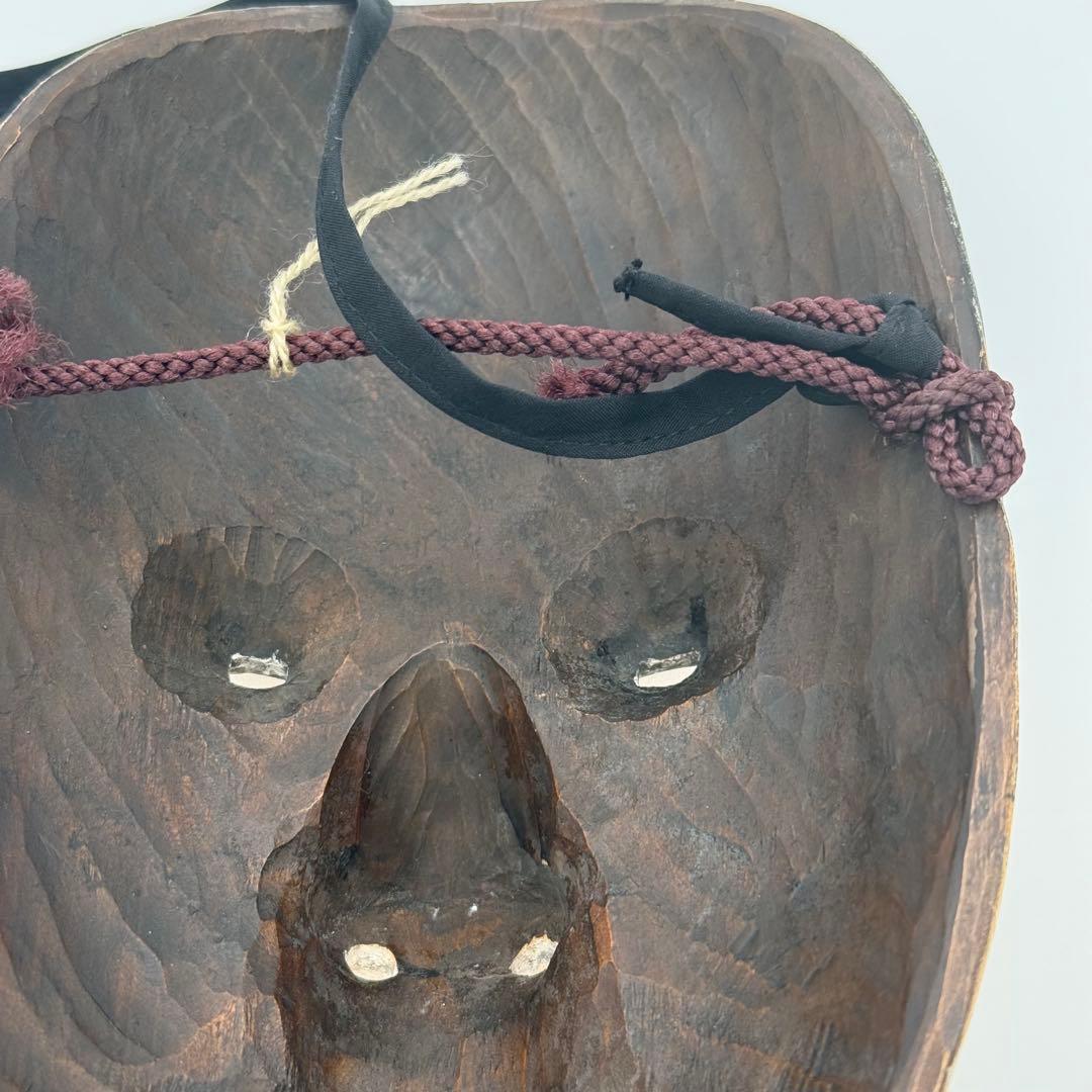 能面「若女」　木彫り　能　日本伝統　日本舞踊