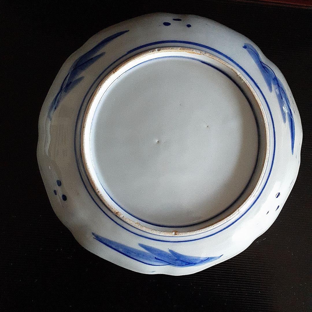 6客古伊万里、金彩染付け皿