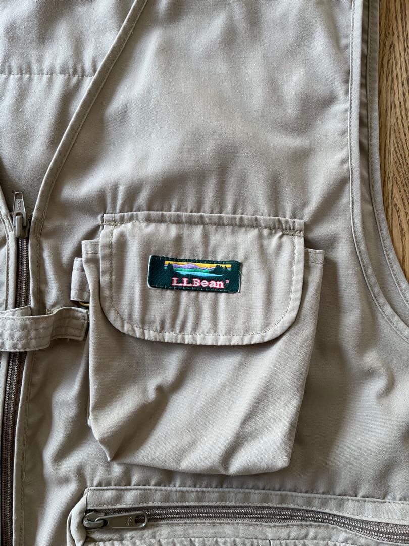 L.L.Bean90'フィッシングベスト　『山タグ』Lサイズ