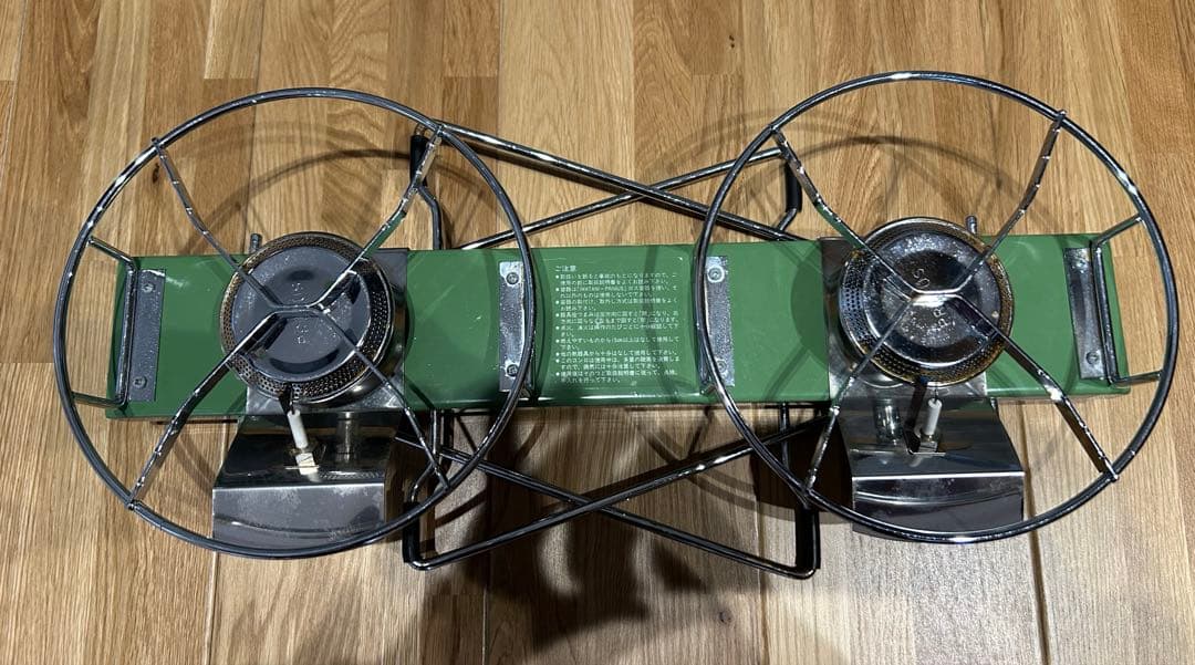 イワタニプリムス　P-2CA ツーバーナーコンロ　アボガドカラー