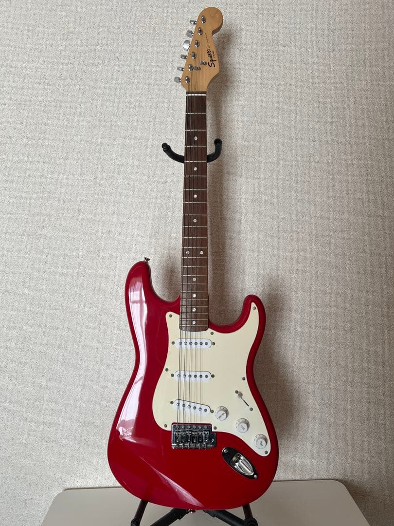 squier by fender bullet strat スクワイヤー レッド