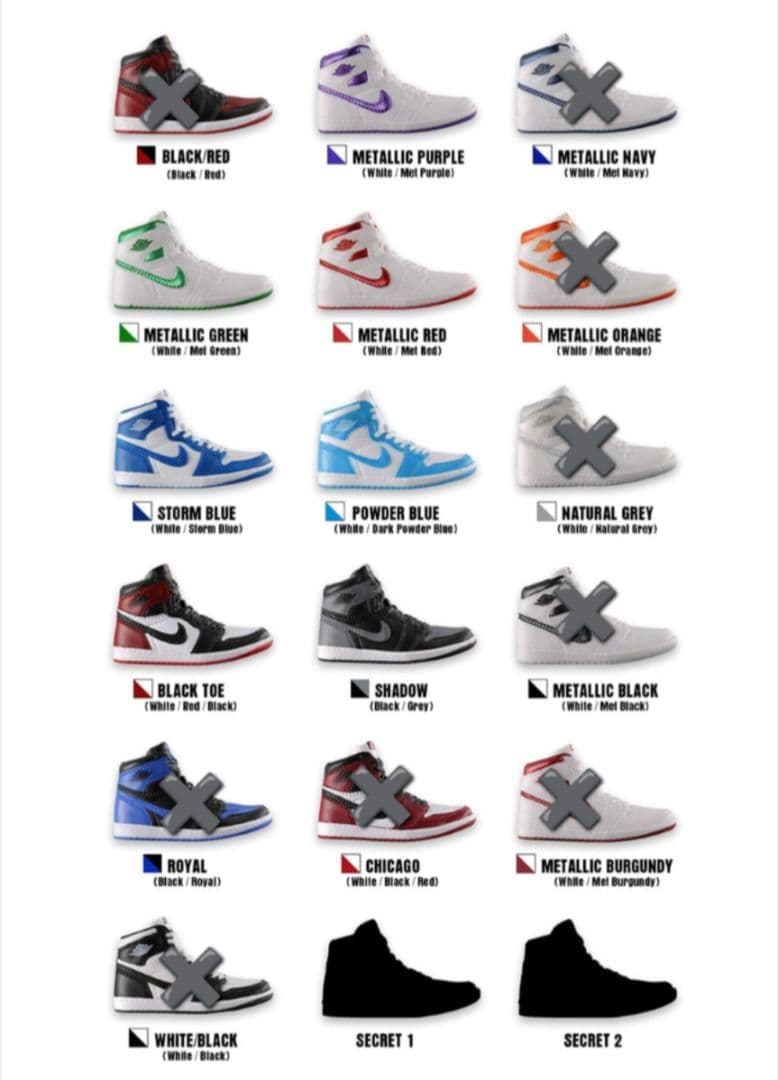 NIKE Air Jordan 1 High 85 MINIATURE ガチャ