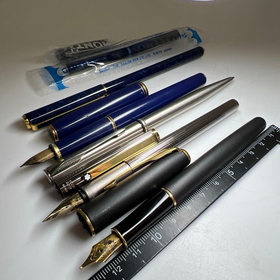 パーカー、モンブラン　万年筆、ボールペン　100g 東Y7-1023①トヒチサ