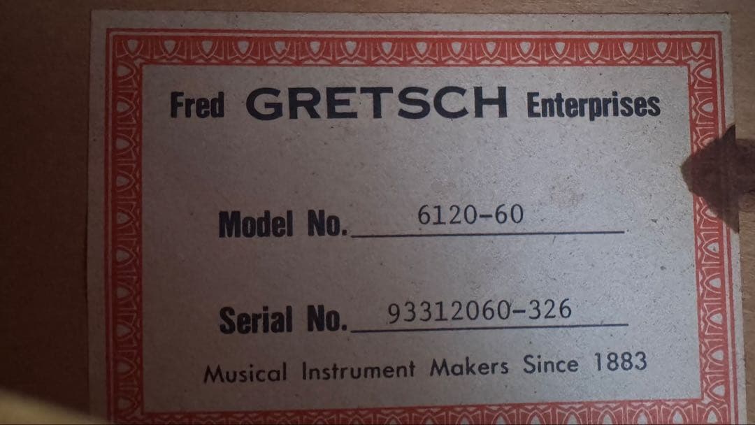 グレッチ GRETSCH 6120-60 '93年製