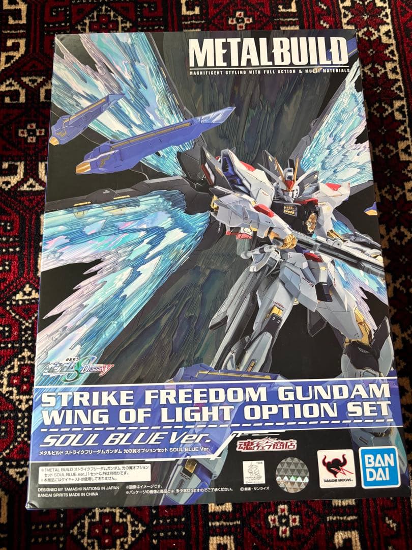 メタルビルド　ストライクフリーダム+光の翼 SOUL BLUE セット　欠品あり
