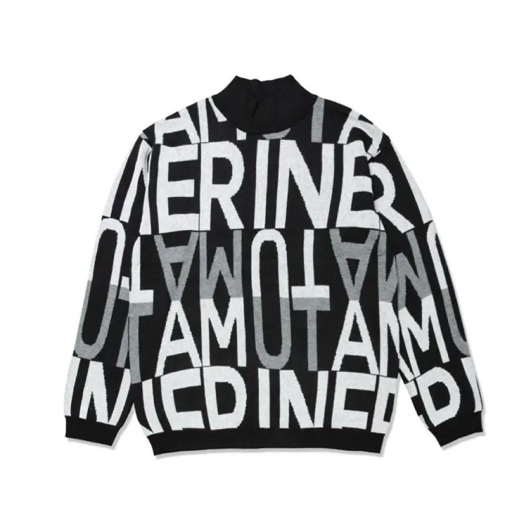 新品 muta MARINE BIG LETTERS モックネックセーター