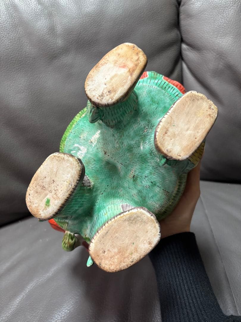 獅子　蓋付き香炉　香炉　置物