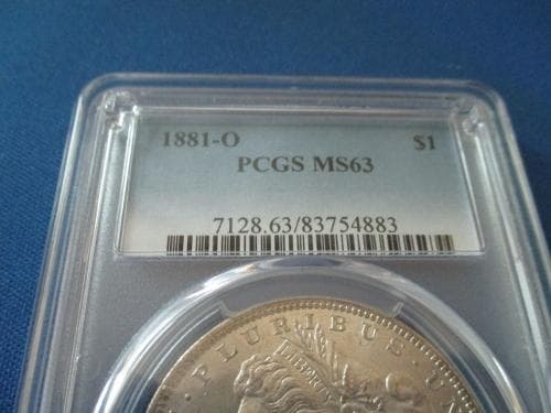 【PGCS鑑定付き】アメリカ　モルガンダラー1ドル銀貨（1881-O）本物保証
