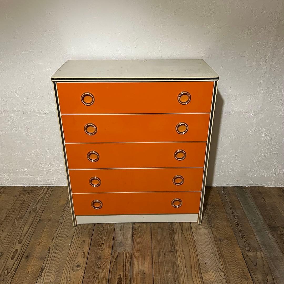 【オレンジ】レトロポップなタンス