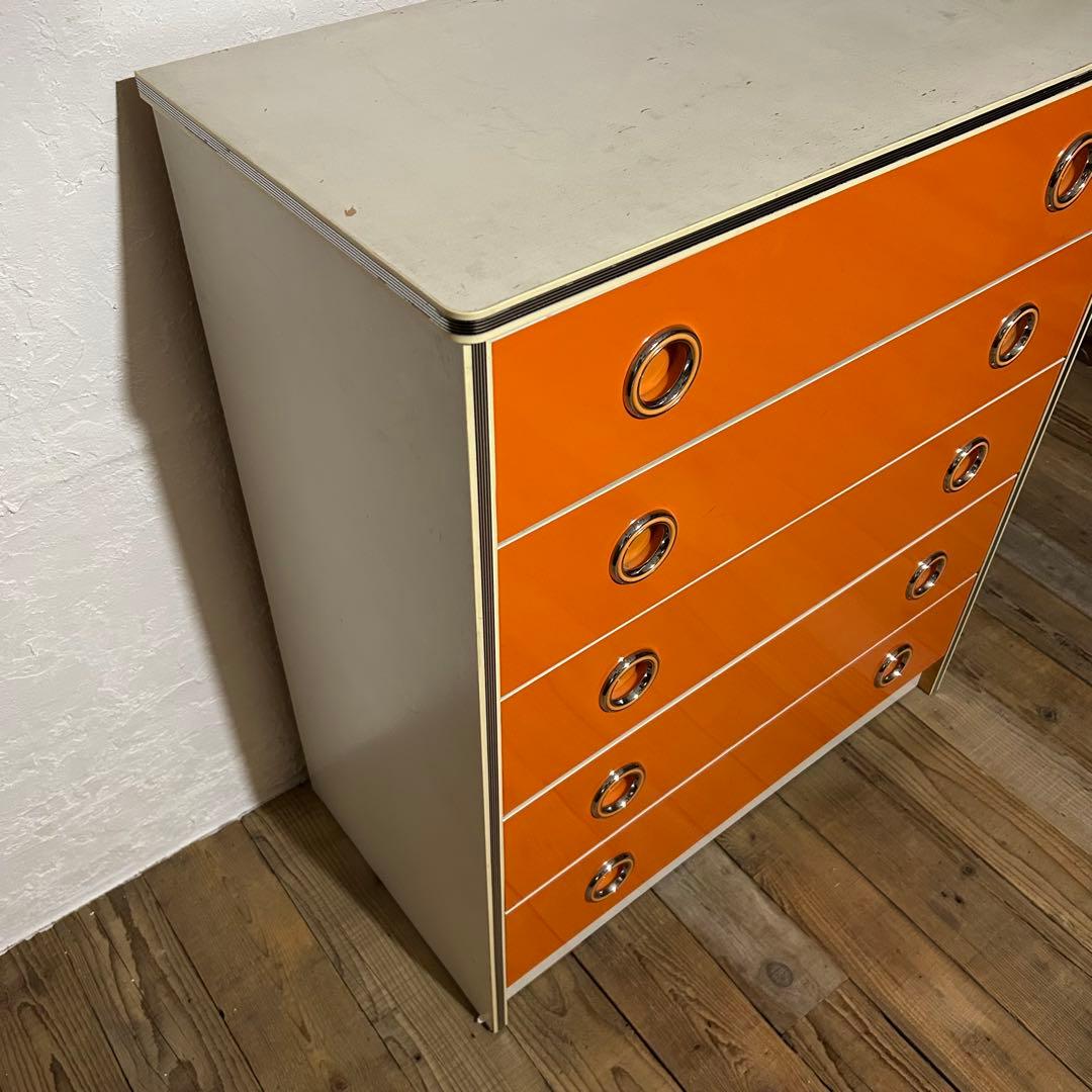 【オレンジ】レトロポップなタンス