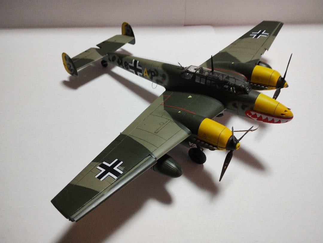 プラモデル完成機　1/48　メッサーシュミットBf110D-3