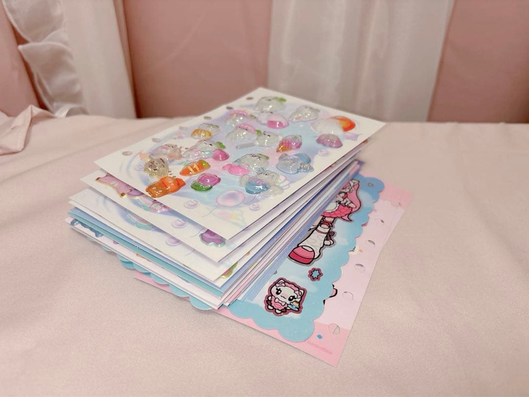 超大量 シール帳 完成品 おすそわけ サンリオ ちいかわ ボンボンドロップシール