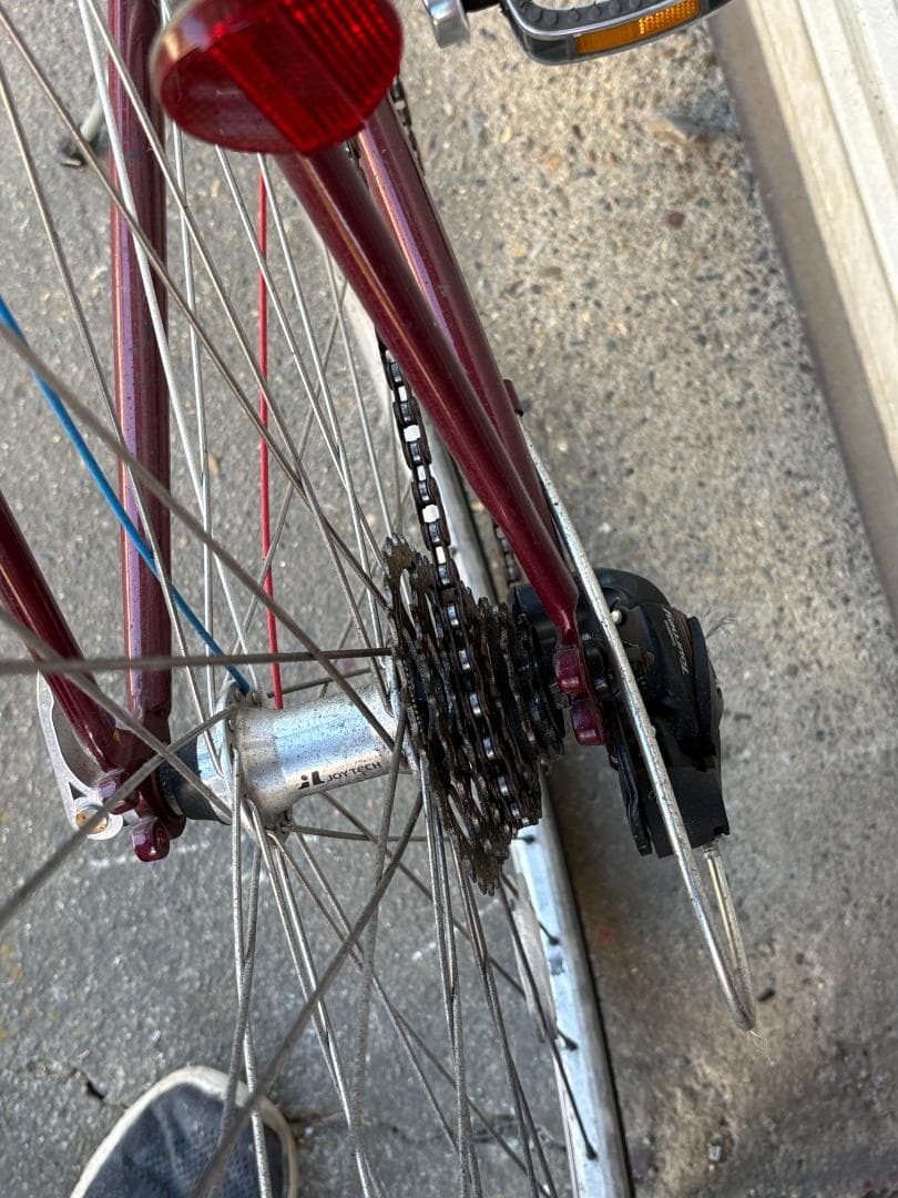 MICHELIN クロスバイク 7段変速 ワインレッド クラシックデザイン