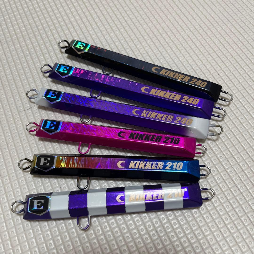 エディースキッカー210g240gメタルジグ 6個セット