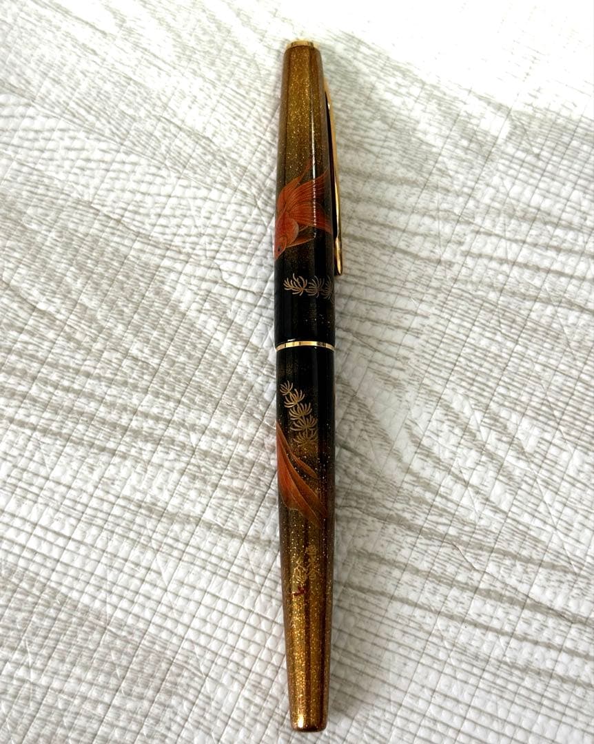 パイロット 蒔絵 金魚 国光会 勝田精 高蒔絵 万年筆