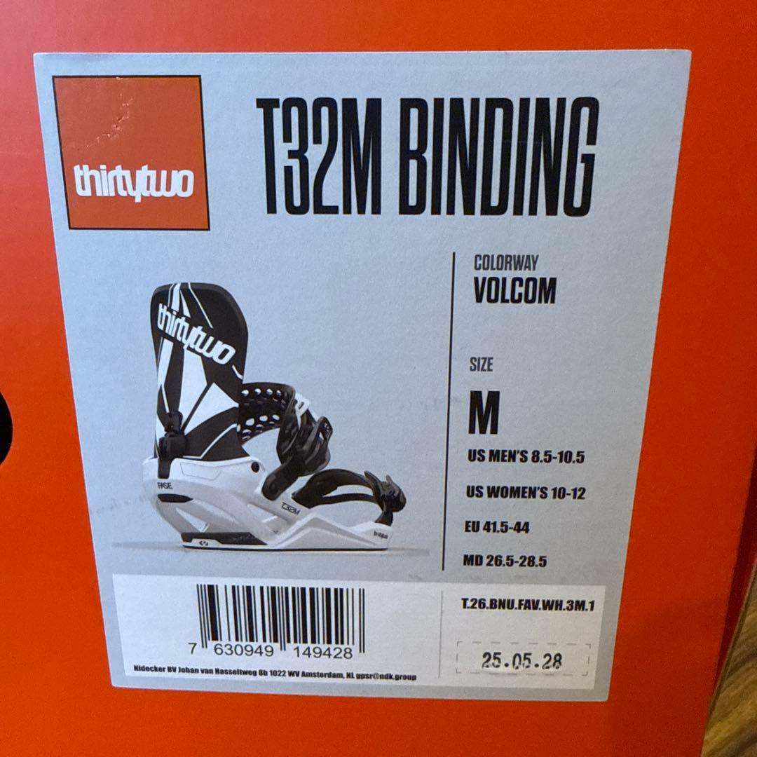 thirtytwo Phase VOLCOM ビンディング ホワイト/ブラック