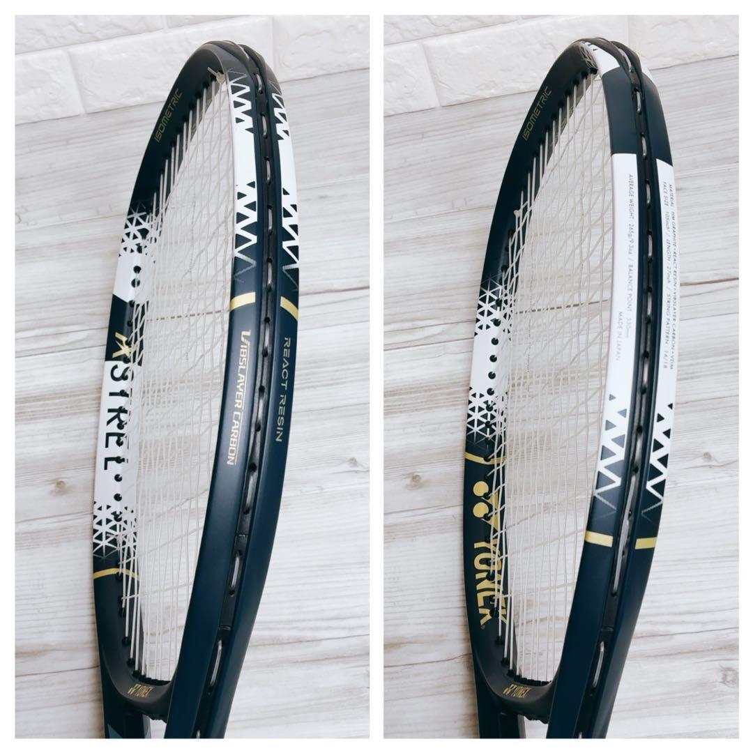 美品 【ヨネックス】 ASTREL 105 テニスラケット 硬式 G1E 白 紺