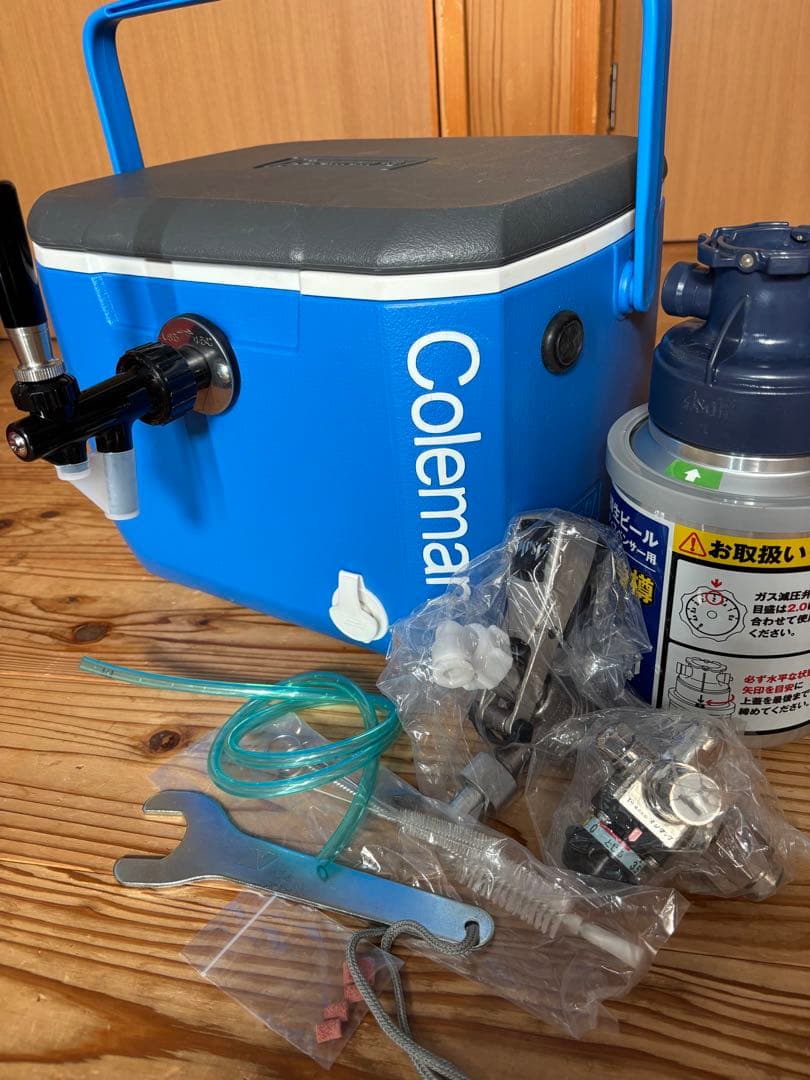 格安です。コールマン限定 自作氷令式ビールサーバーディスペンサーセット