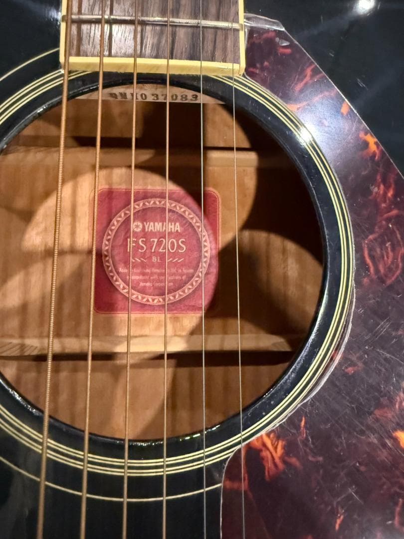 YAMAHA FS720S アコースティックギター ブラック ショルダーケース付