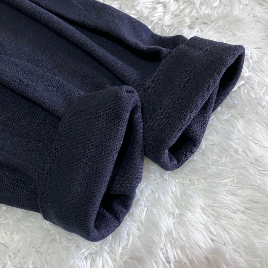 ラフアンドスウェル　長袖　モックネック シャツ　ネイビー M 日本製