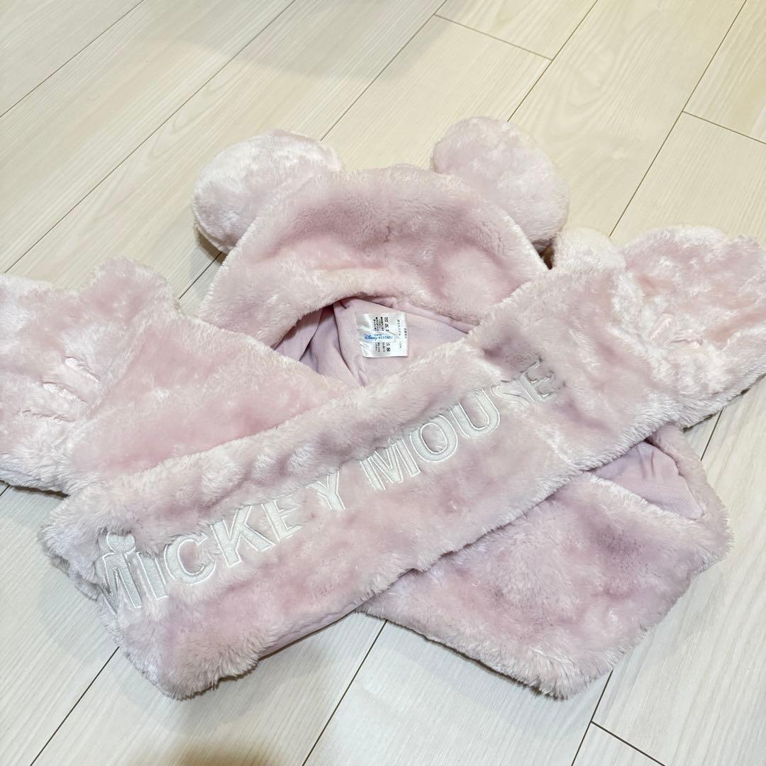 ディズニーファンキャップ　マフラー（ピンク・ブルー）