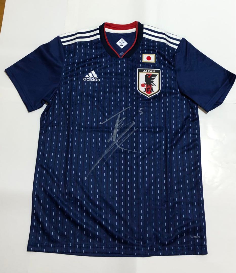 2018年ワールドカップ日本代表選手 長友佑都直筆サイン入レプリカユニフォーム