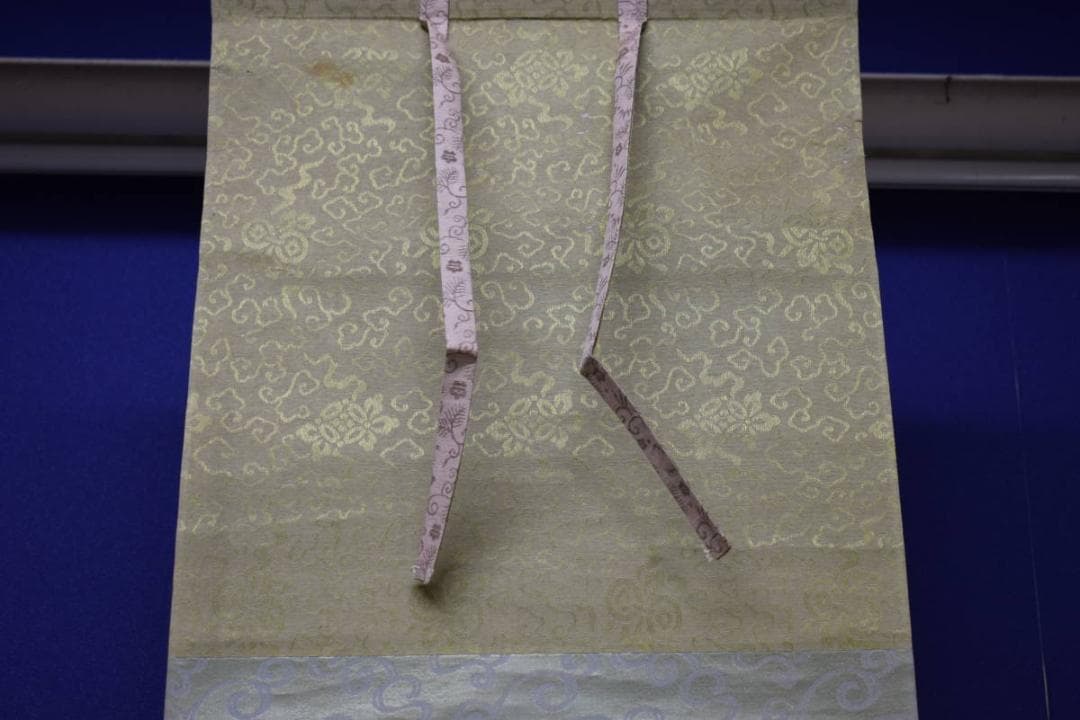 真作/杉浦芳雨/夜桜松明図/布袋屋掛軸HI-14