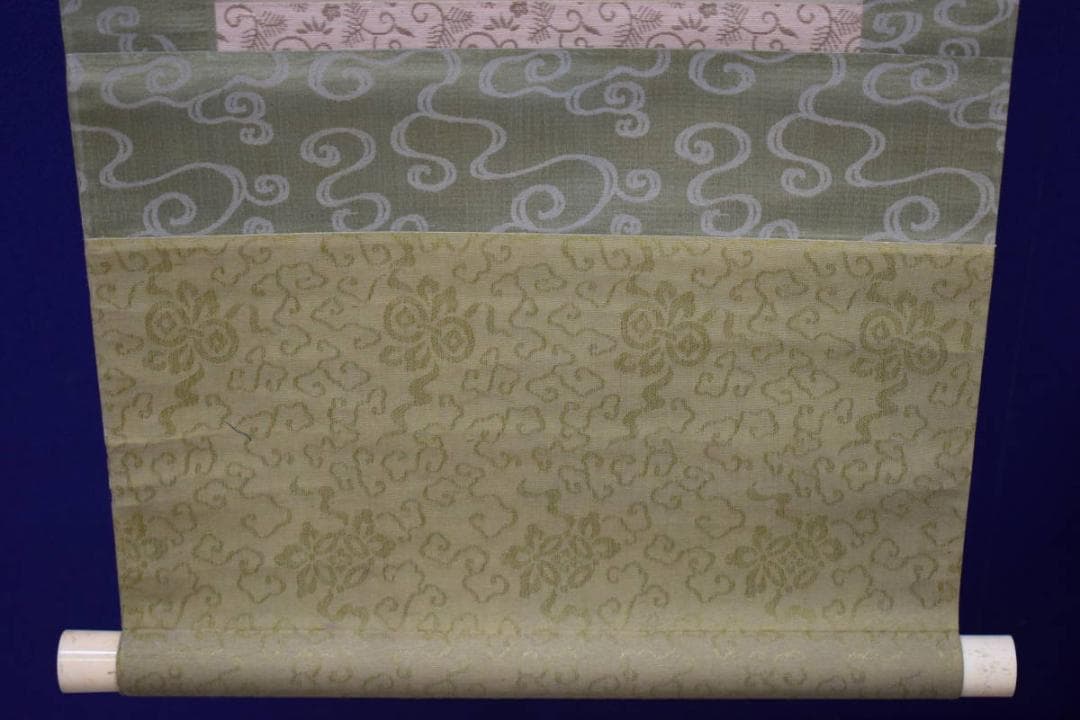 真作/杉浦芳雨/夜桜松明図/布袋屋掛軸HI-14