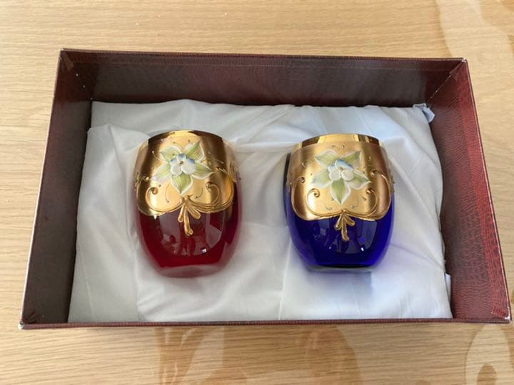 ヴェネチアングラス　ペア　ベネチアングラス　ペアグラス　箱説明書付き