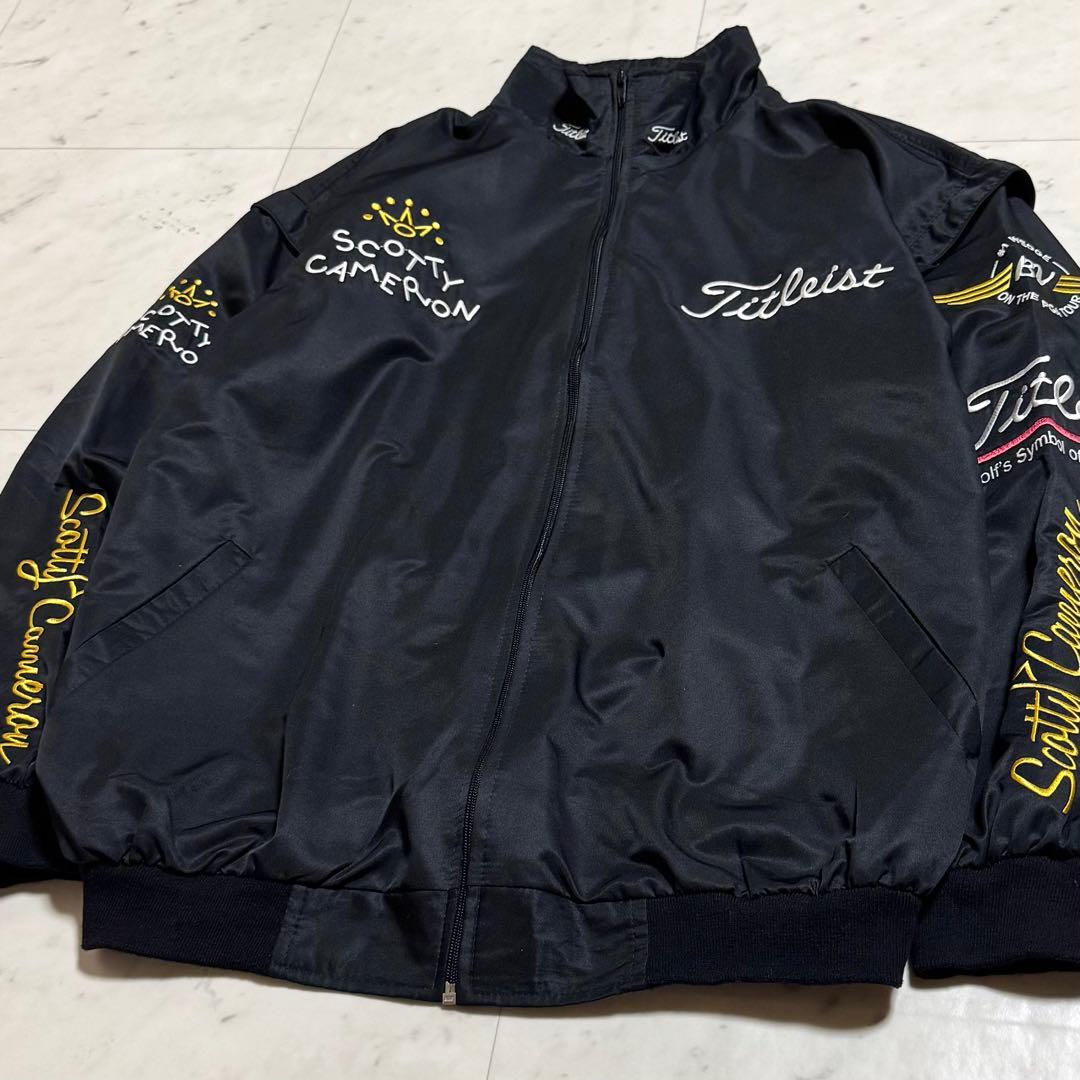 Titleist × SCOTTY CAMERON ゴルフ ジャケット 黒 XL