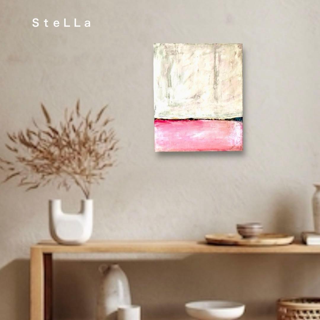 現代アート　モダンアート　北欧　インテリア　くすみカラー　金箔　アート　Ｆ8