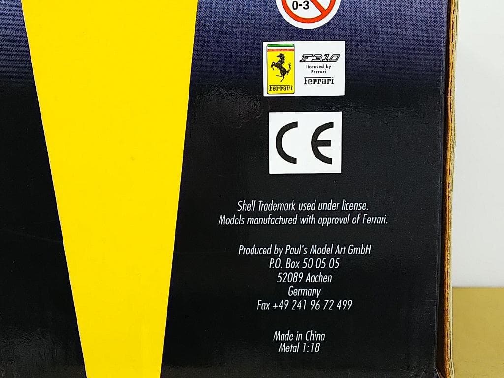 シェル特注品ミニチャンプス製 1/18 フェラーリ F310B 鈴鹿サーキット