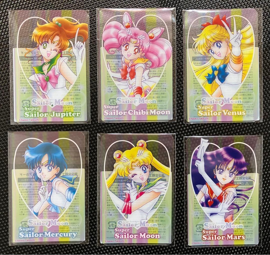 セーラームーン　明治　クリアカード　コンプ　全10種　きのこ　缶ミラー　ファミマ