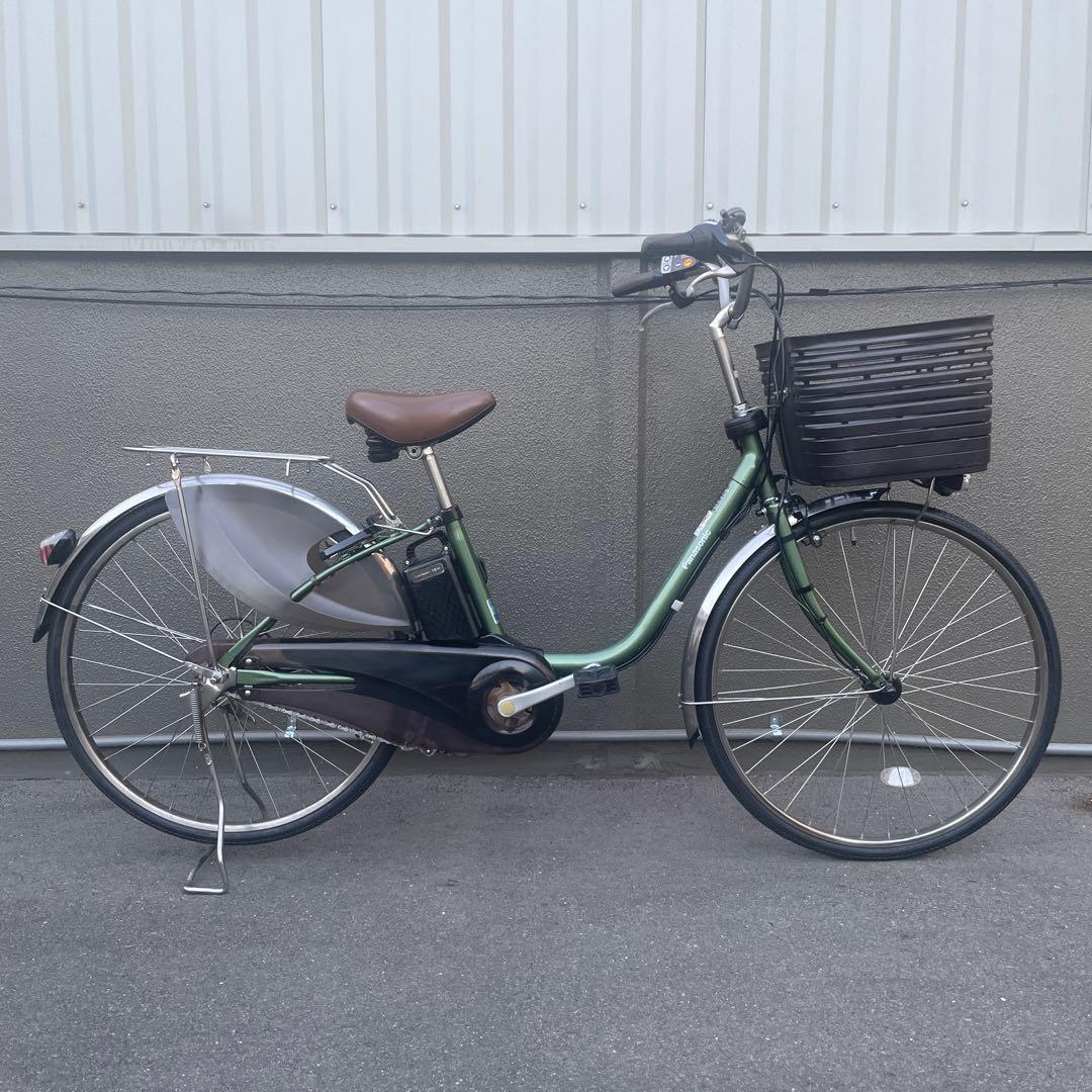 パナソニック電動アシスト自転車26インチ バッテリー16Ah グリーン